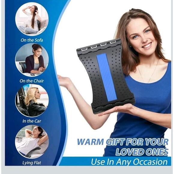 Back Stretcher for Lower Back Pain Relief, 3 Level Adjustable Lumbar Back Cracke - Picture 7 of 8